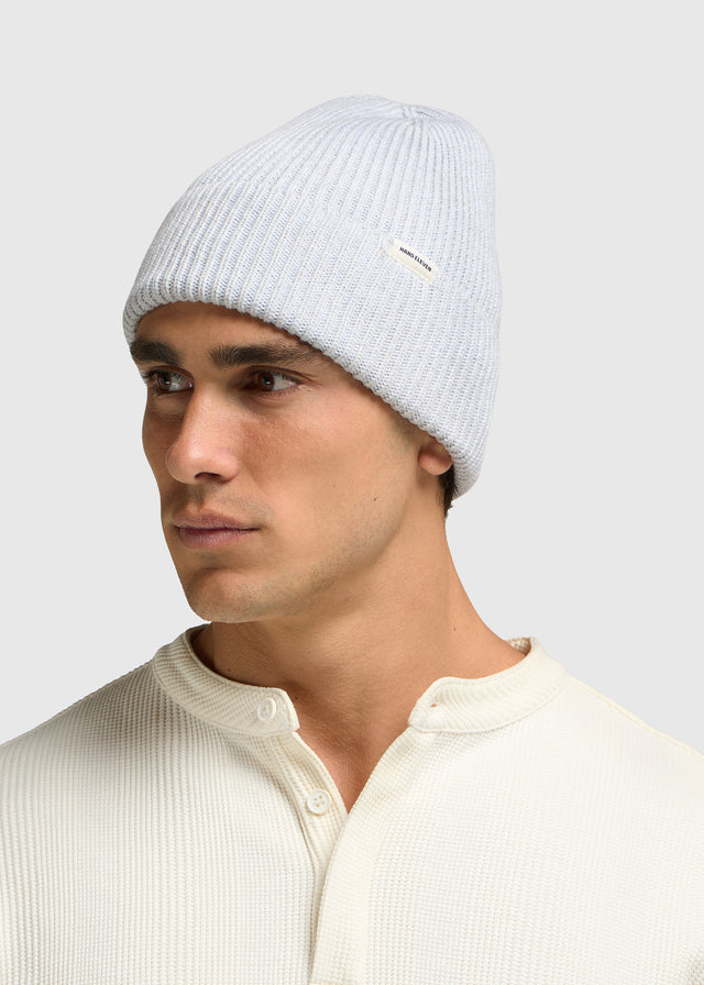 Cotton Beanie - Grey Melee