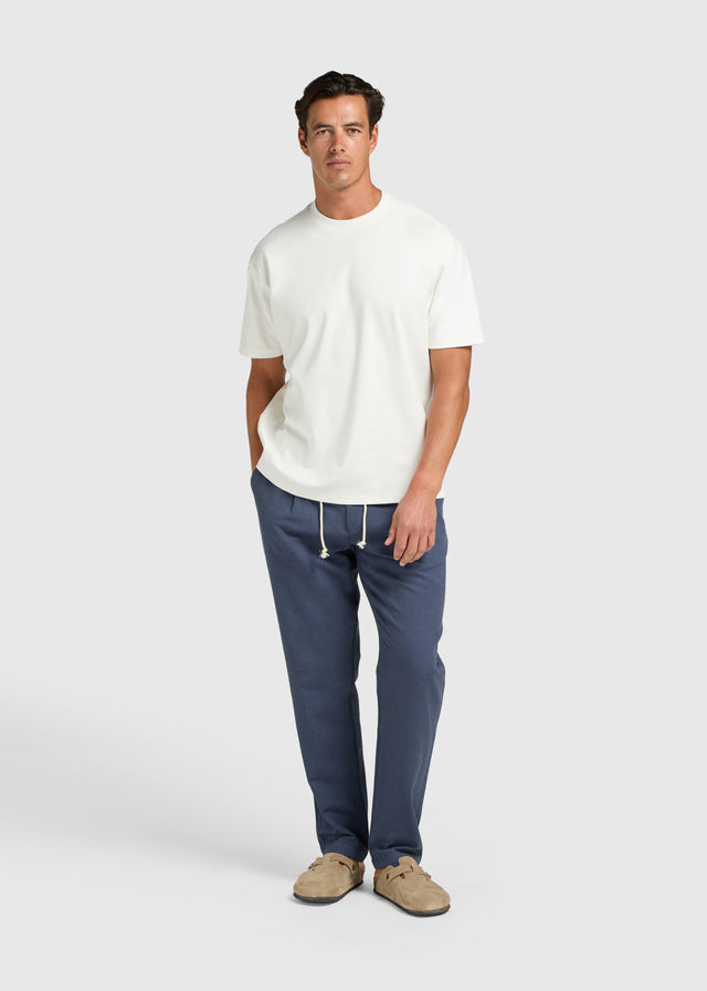 The Straight Linen Pants - Navy Blue