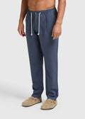 The Straight Linen Pants - Navy Blue