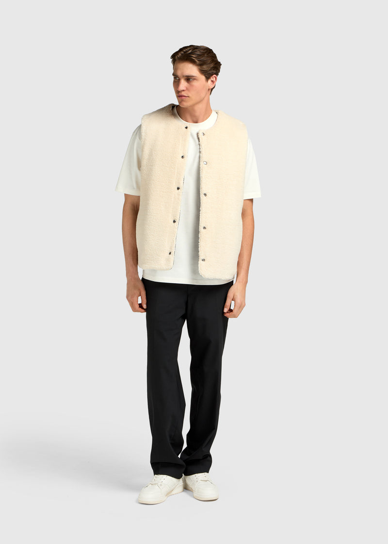 Reversible Teddy Vest - Espresso Brown