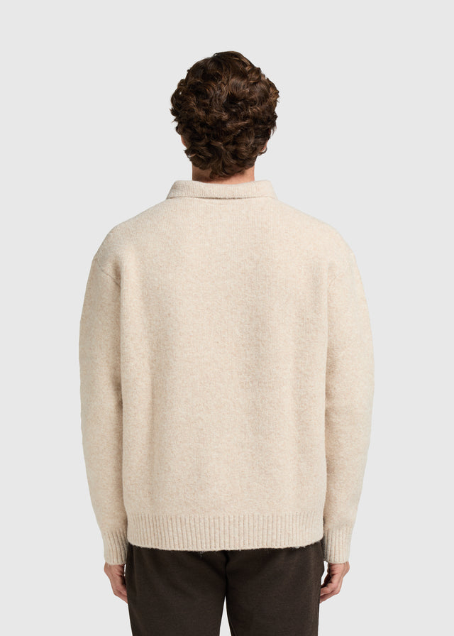 Polo en Tricot Confortable - Beige Clair