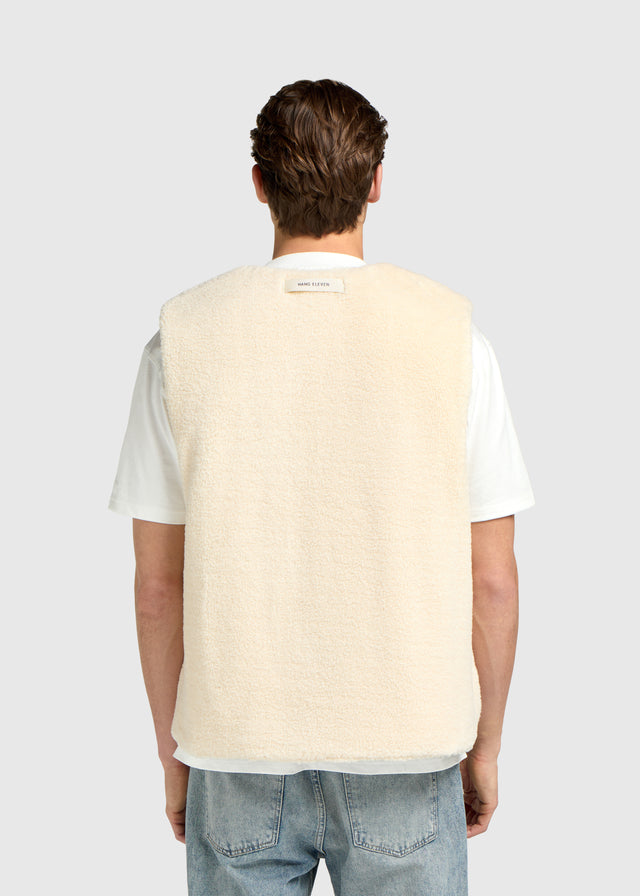 Reversible Teddy Vest - Espresso Brown