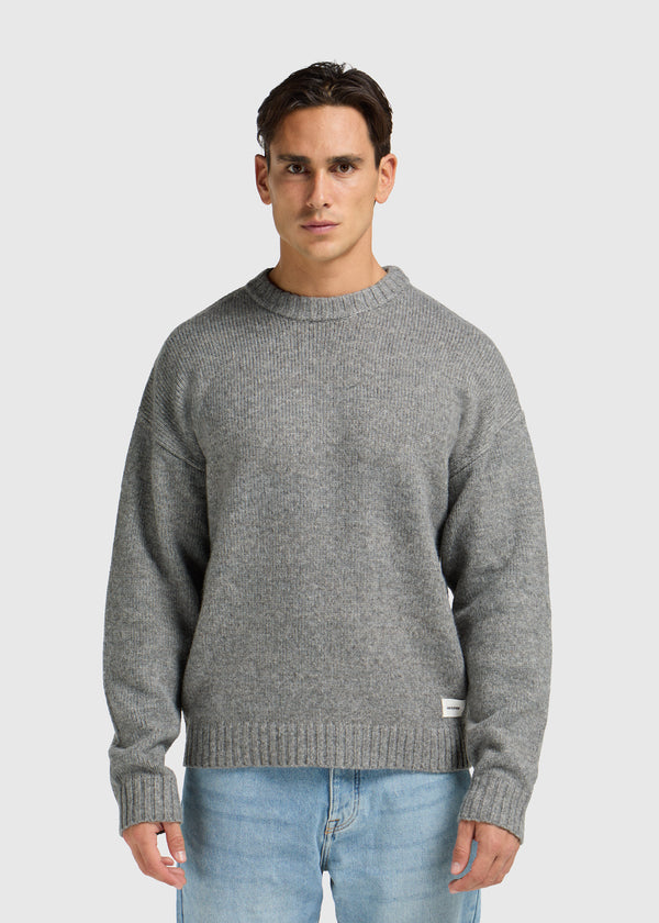 Heavy Knit Crewneck - Anthracite