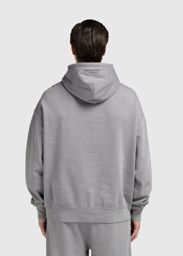 Sweat à capuche Premium Blanks - Gris délavé