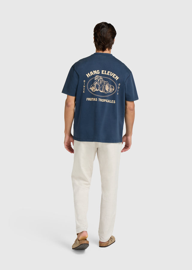 Tropical Tee - Navy Blue