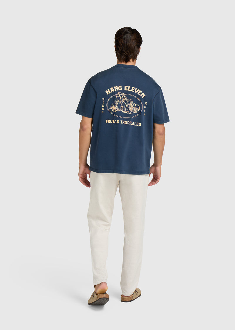 T-shirt tropical – bleu marine