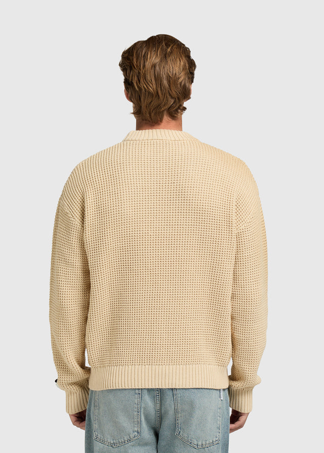 Clean Waffle Knit - Light Sand