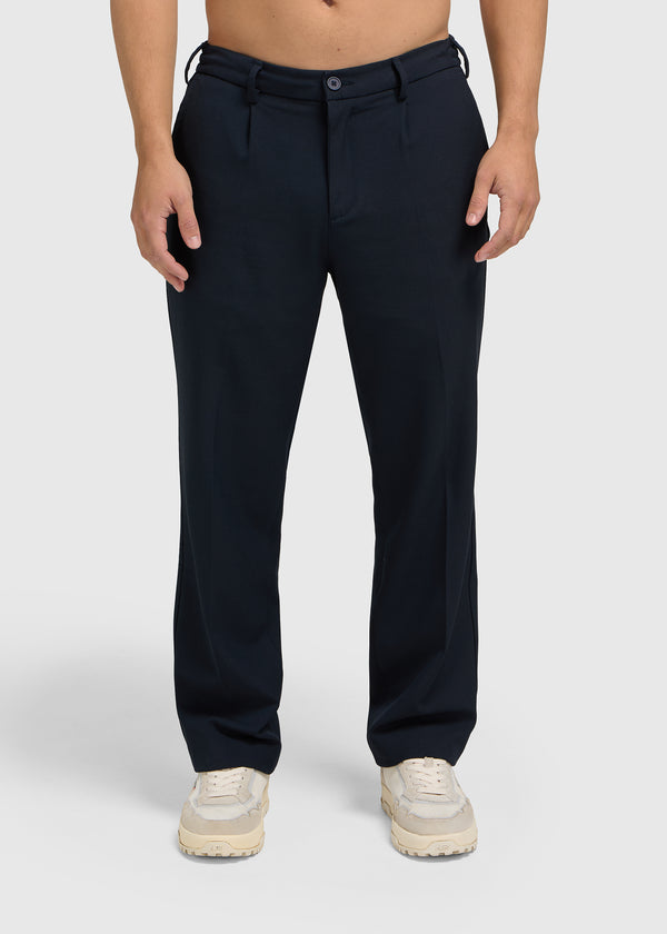 The Pleated Pants - Navy Blue