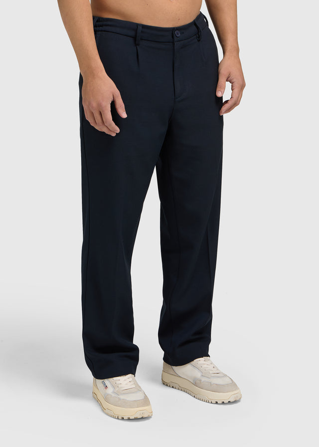 The Pleated Pants - Navy Blue