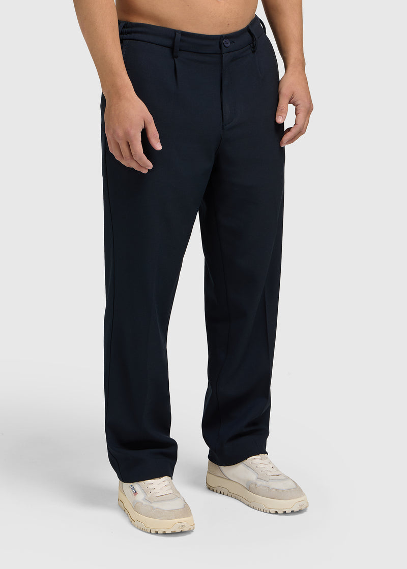 The Pleated Pants - Navy Blue