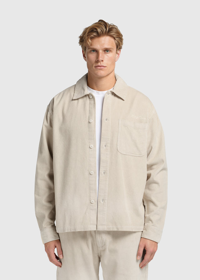 Cord-Overshirt – Sand