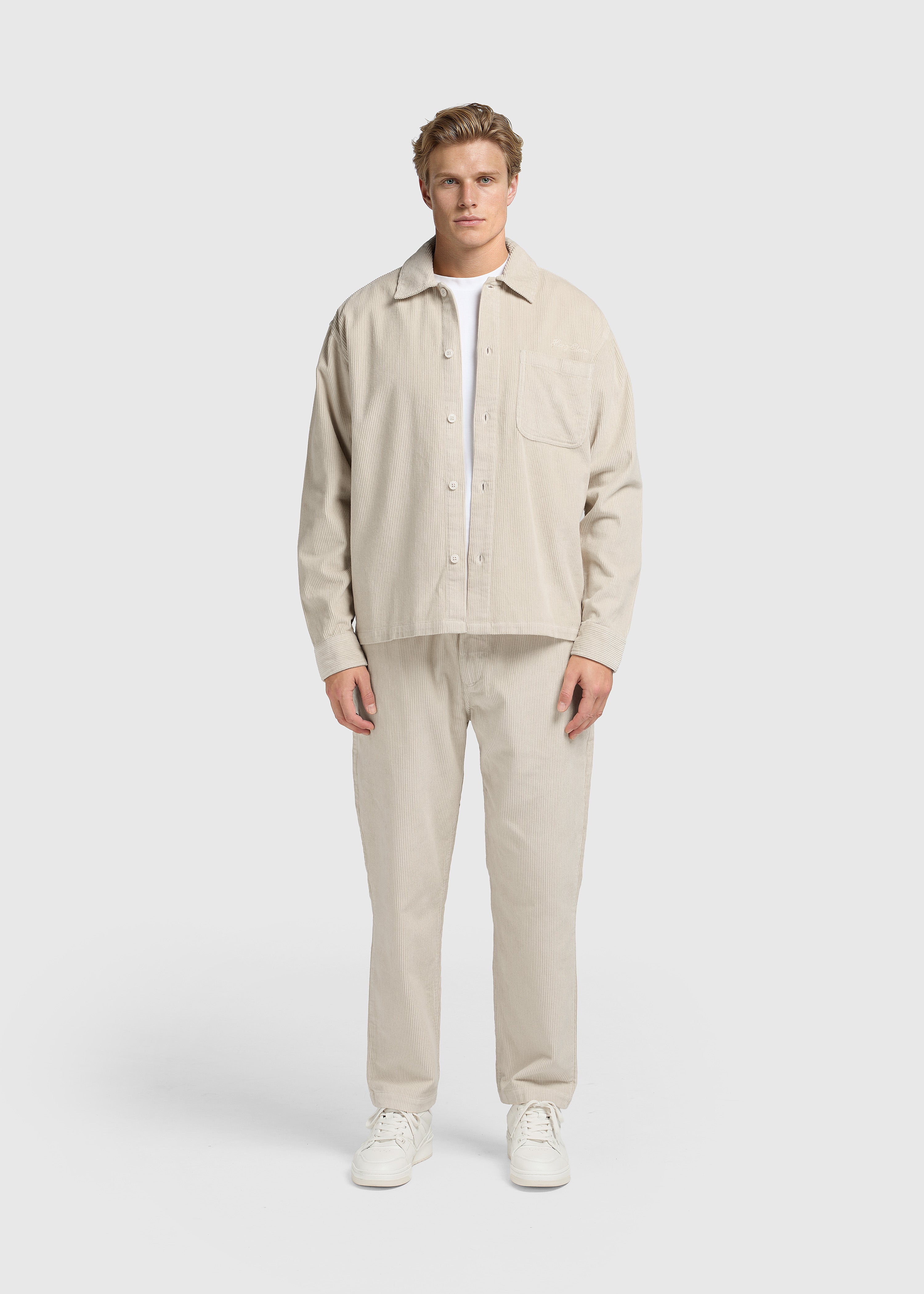 The Corduroy Overshirt - Sand