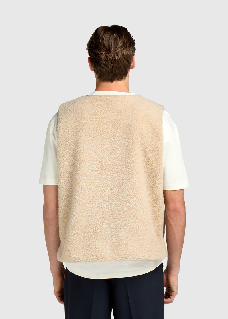 Premium Teddyweste – Sand