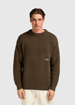 Embro Knit Crewneck - Espresso