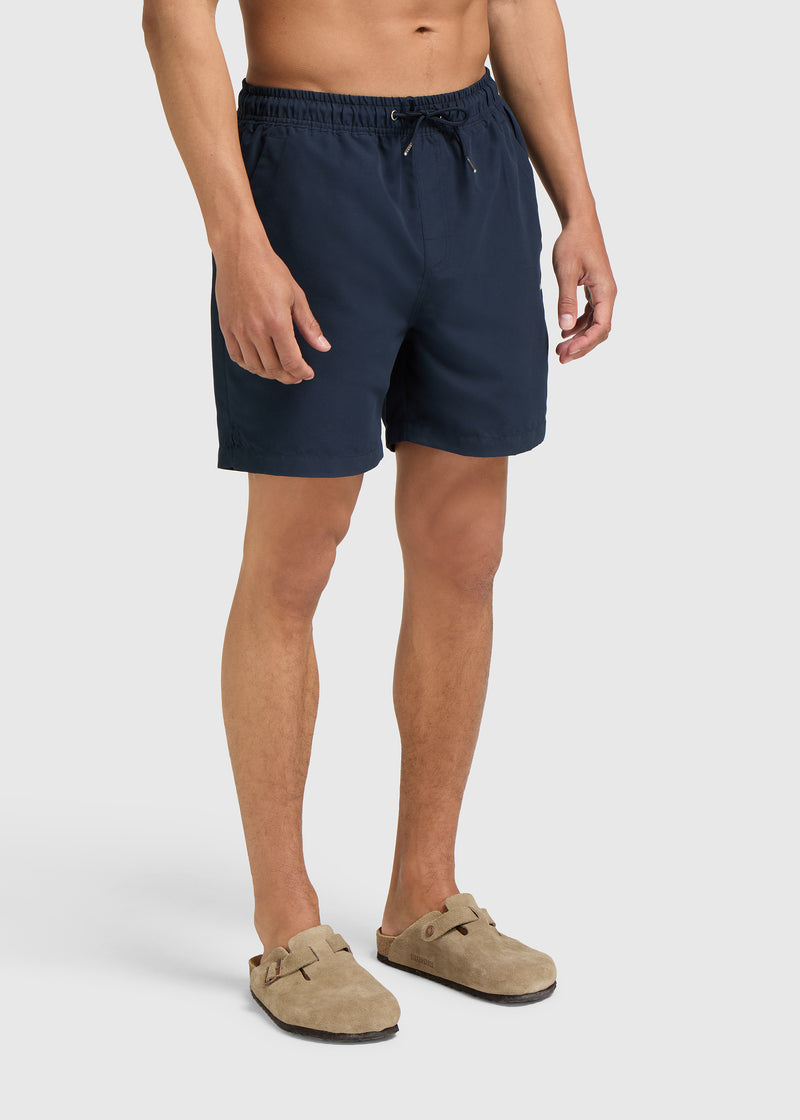 Solid Swim Short - Navy Blue