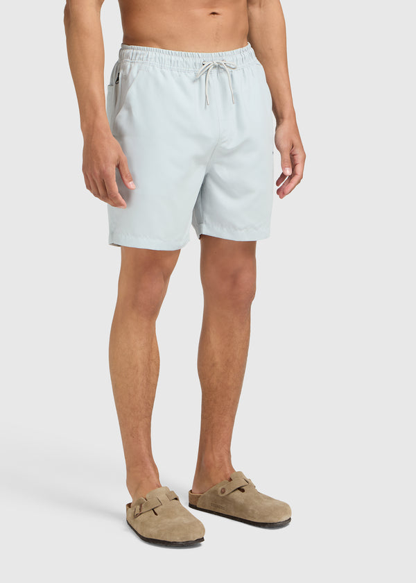 Solid Swim Short - Light Blue