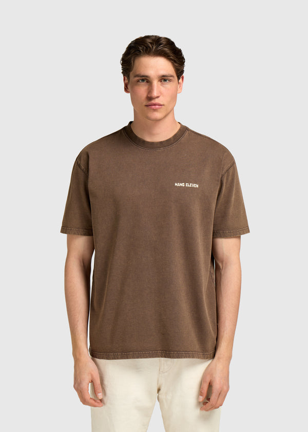 Spray Tee - Washed Brown
