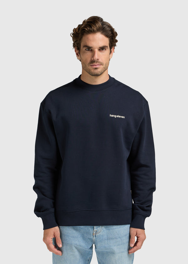 Flower Crewneck - Navy