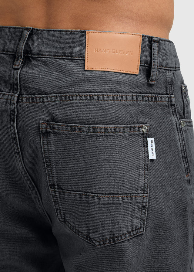 Die Clean Straight Jeans – Schwarz