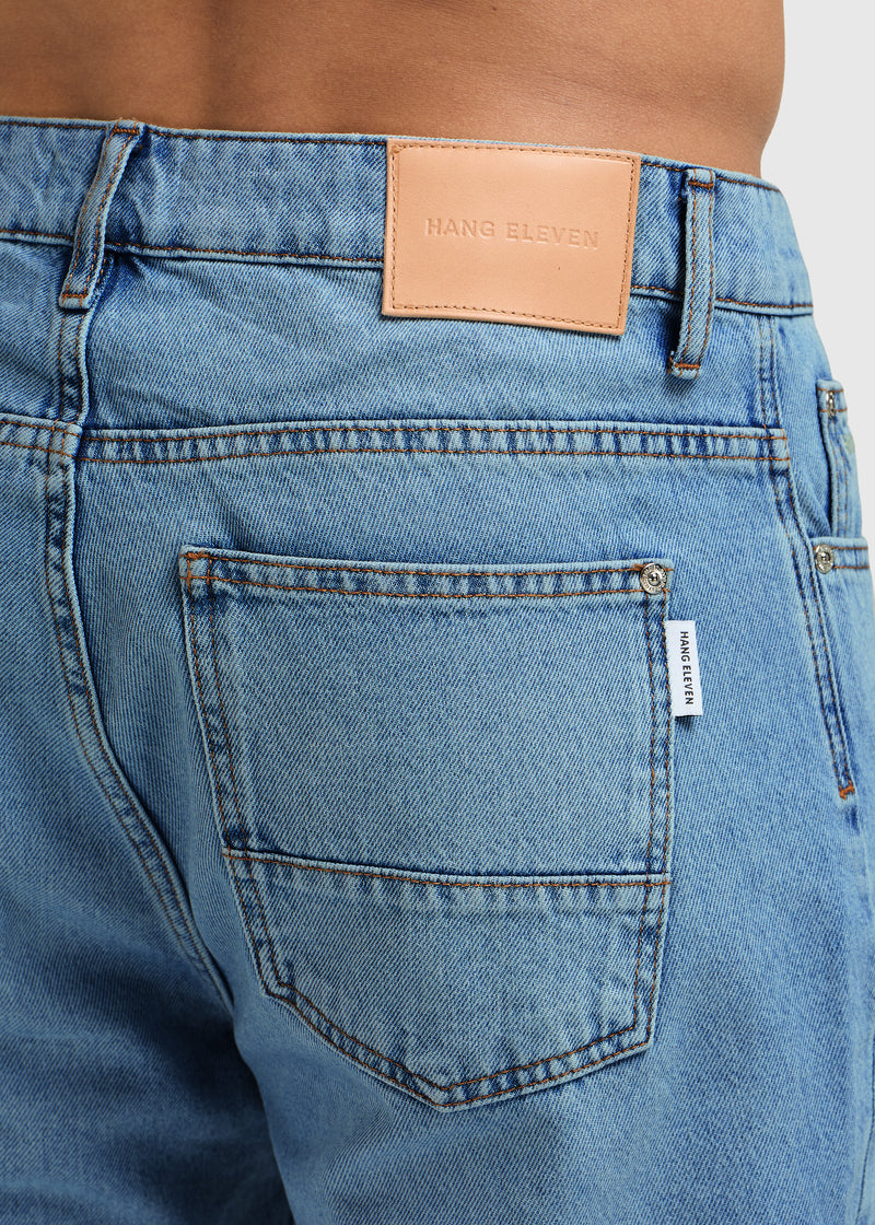 The Clean Straight Jeans - Blue Middle