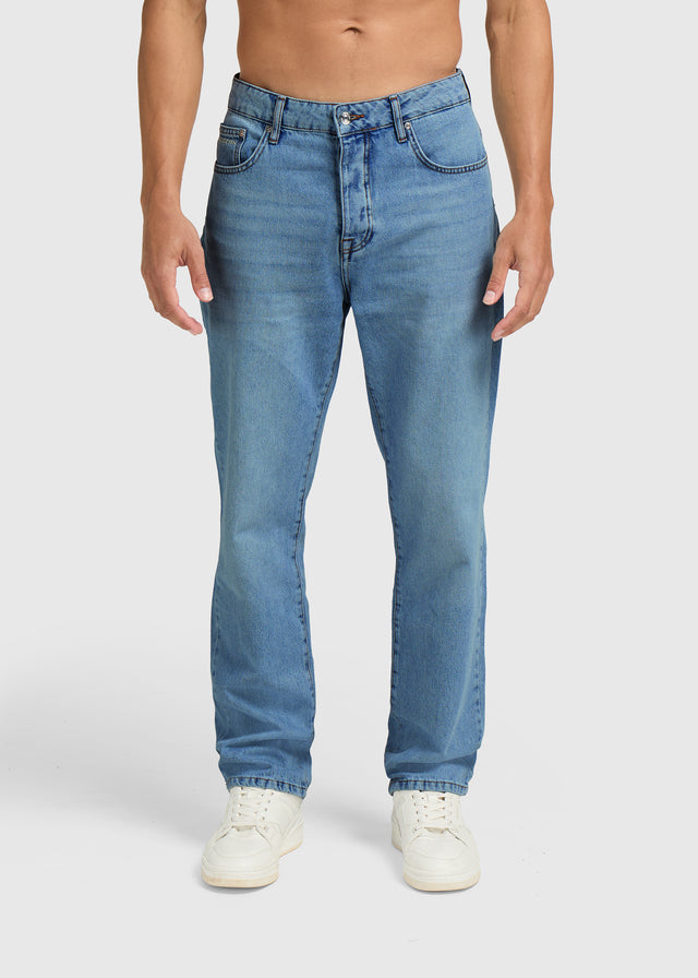 The Clean Straight Jeans - Blue Middle