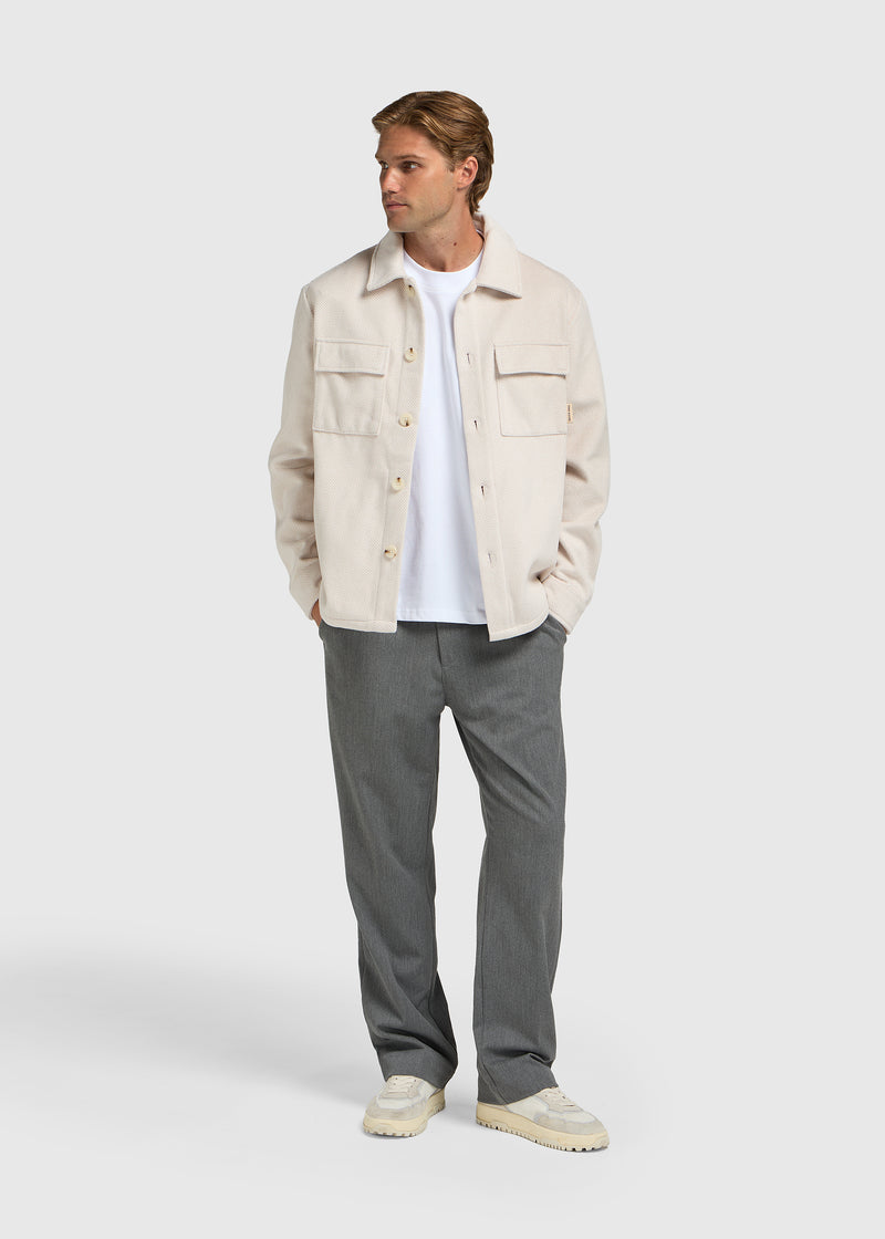 Herringbone Jacket - Light Sand