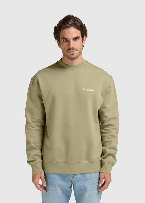 Flower Crewneck - Slate Green