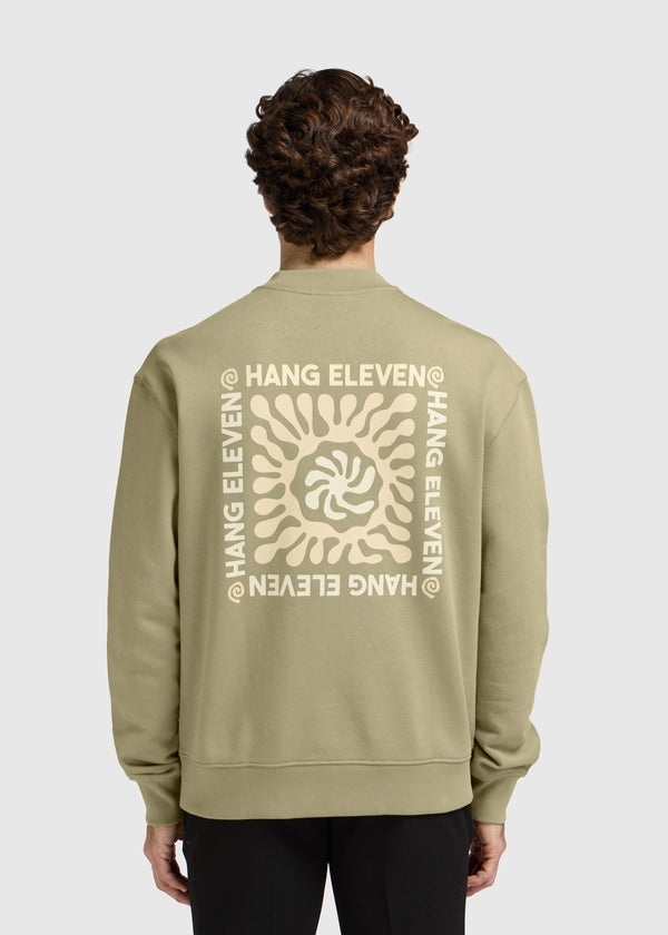 Off Grid Crewneck - Slate Green