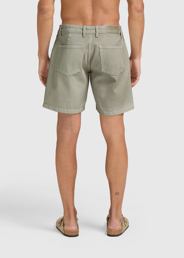Worker Denim Short - Slate Green