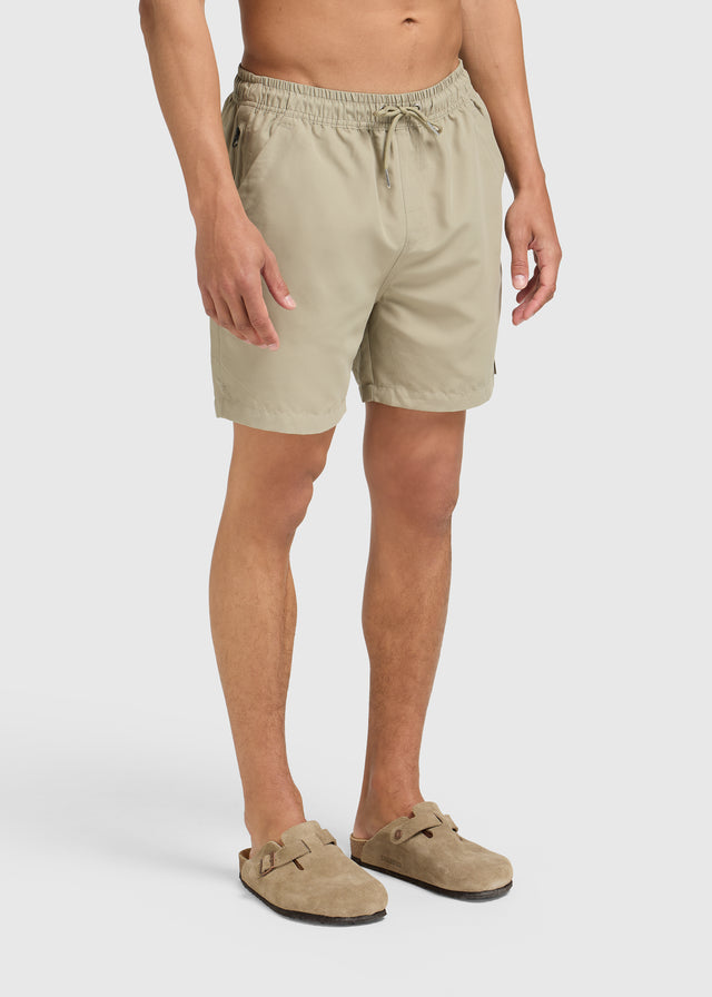 Short de Bain Solid - Vert Ardoise
