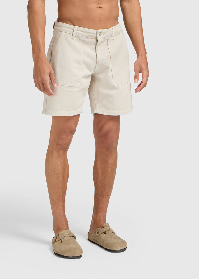 Worker Denim Short - Sand