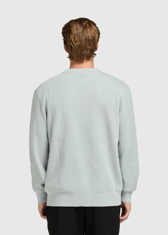 Structure Knit Crewneck - Light Blue