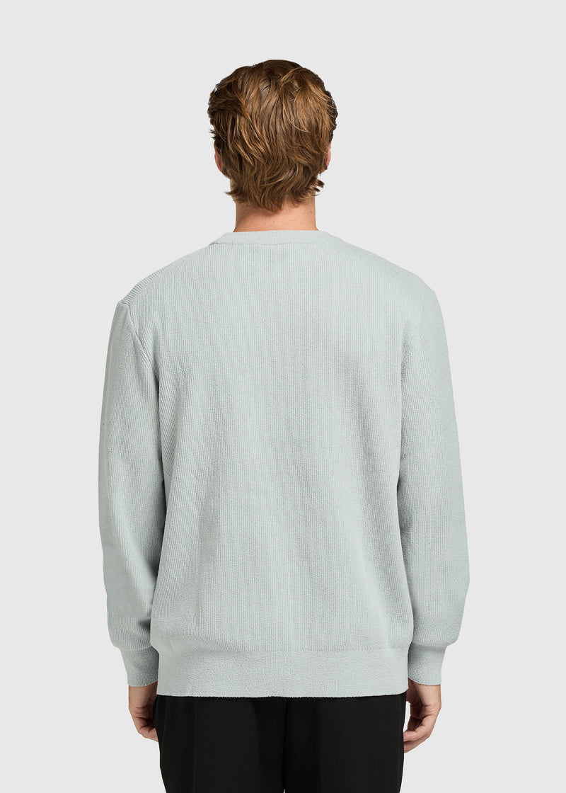 Structure Knit Crewneck - Light Blue