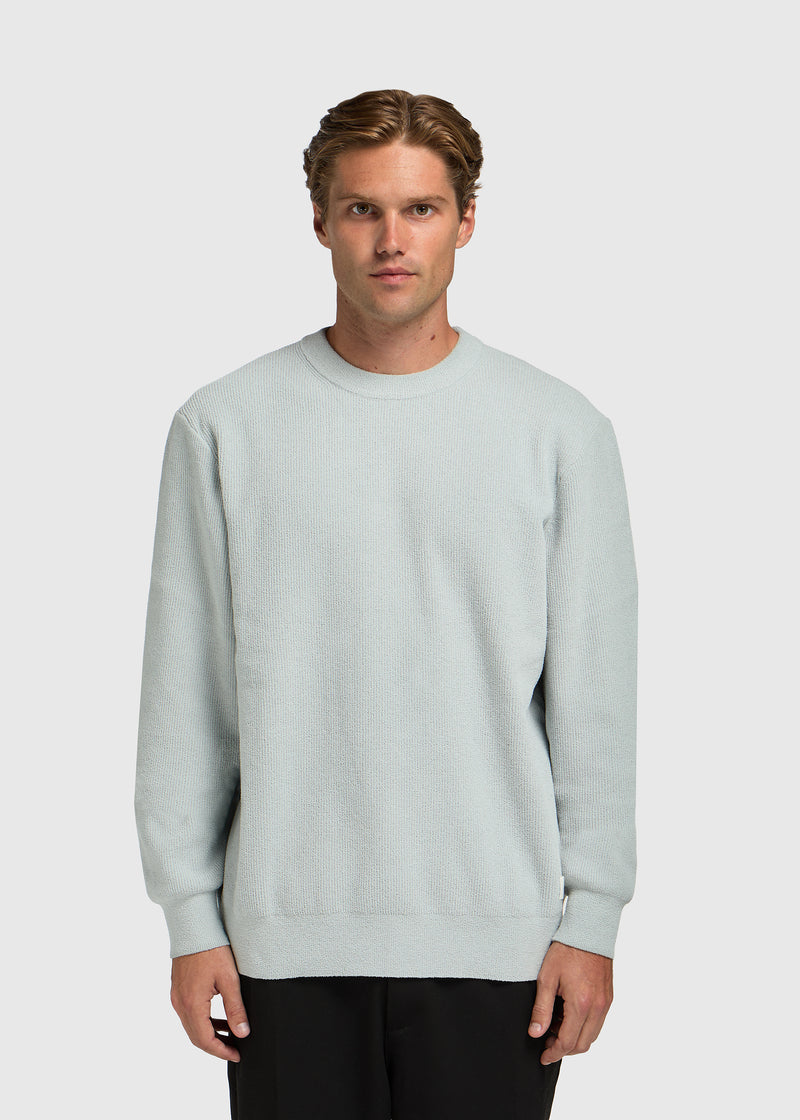 Structure Knit Crewneck - Light Blue