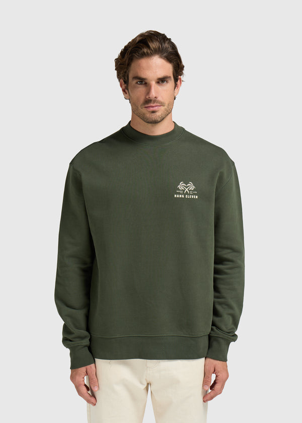 Palm Crewneck - Dark Green