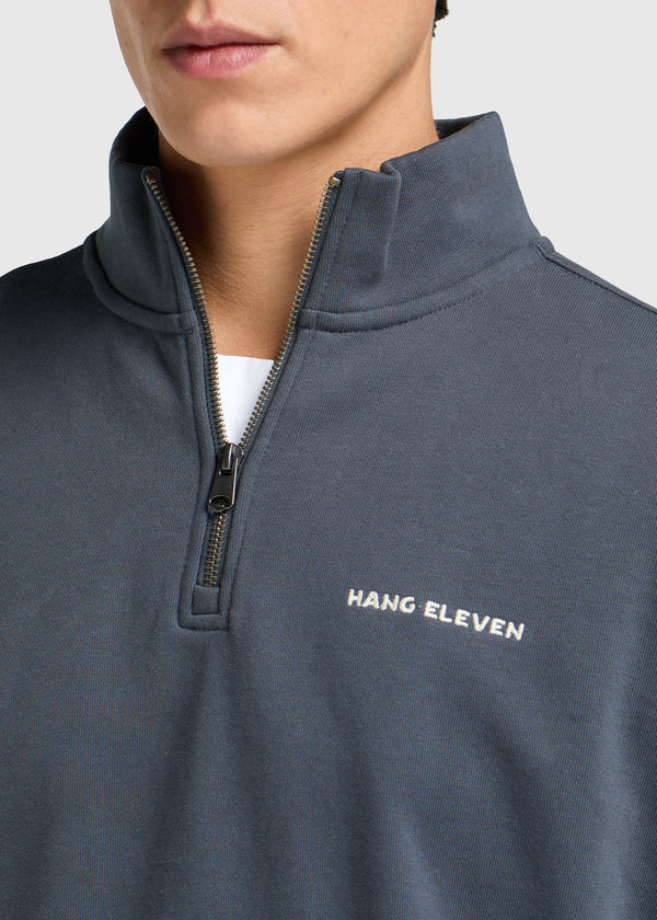 Half Zip Sweater - Ombre Blue