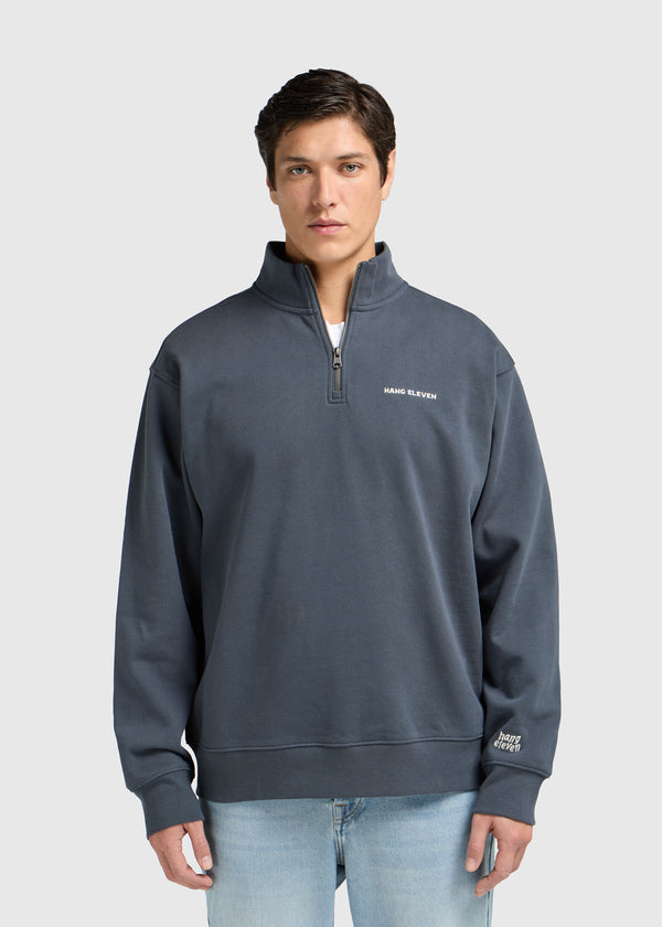 Half Zip Sweater - Ombre Blue