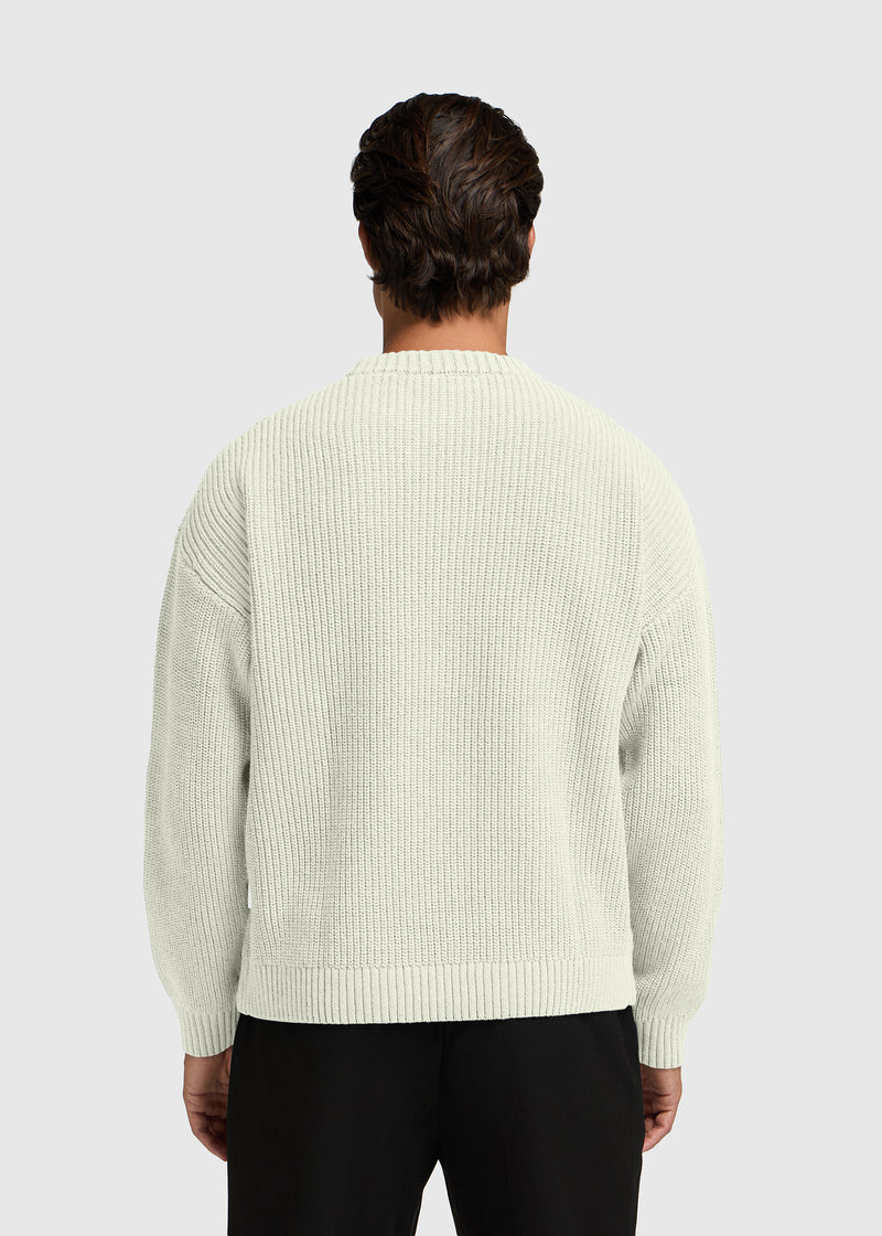 Heavy Knit Crewneck - Light Sand