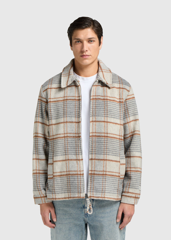 Hairy Check Jacket - Grey
