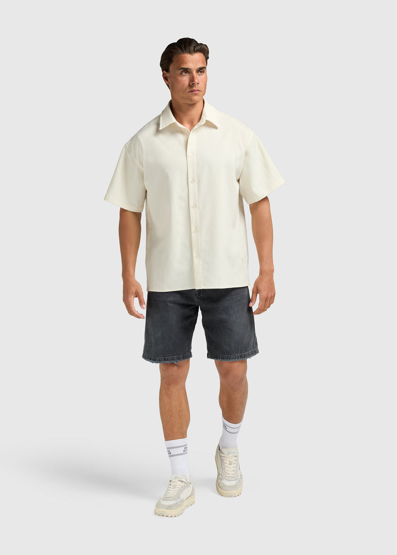 Jacquard Summer Shirt - Sand
