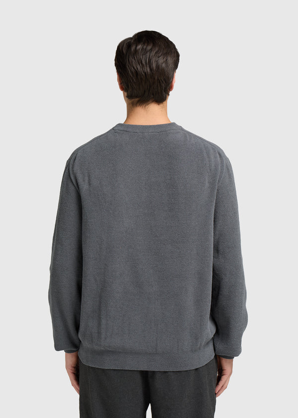 Structure Knit Crewneck - Anthracite