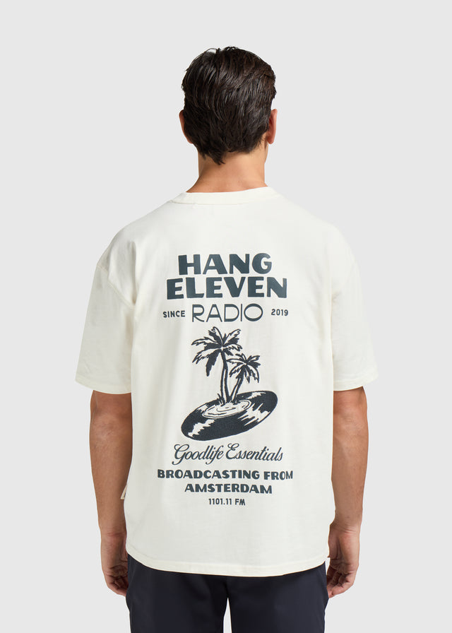 Radio-T-Shirt – gebrochenes Weiß
