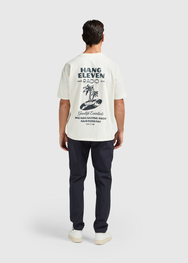 Radio-T-Shirt – gebrochenes Weiß