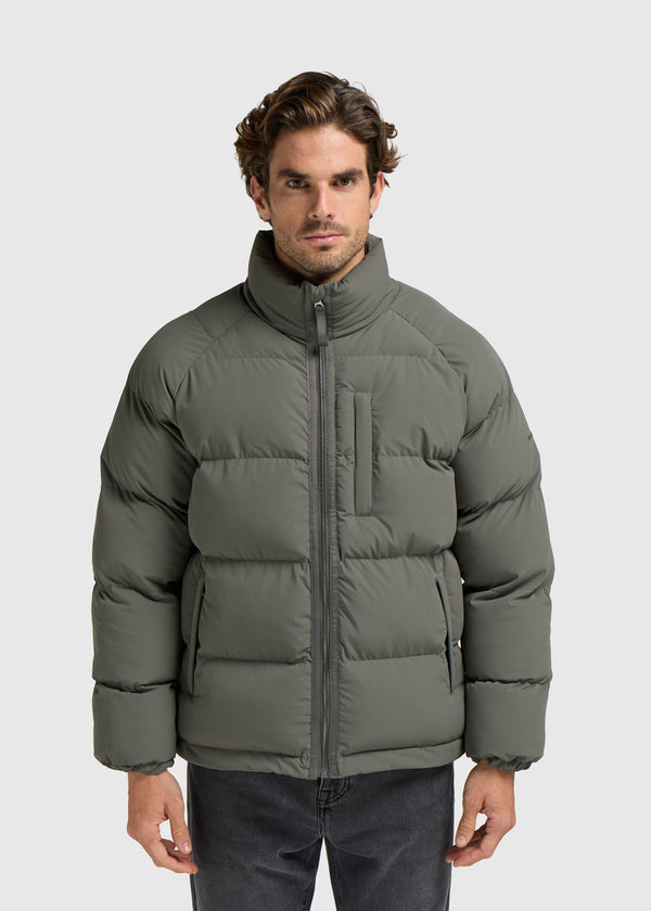 Ripstop Puffer Jacket - Dark Green