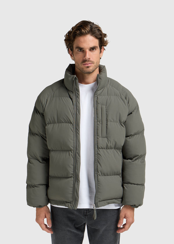 Ripstop Puffer Jacket - Dark Green