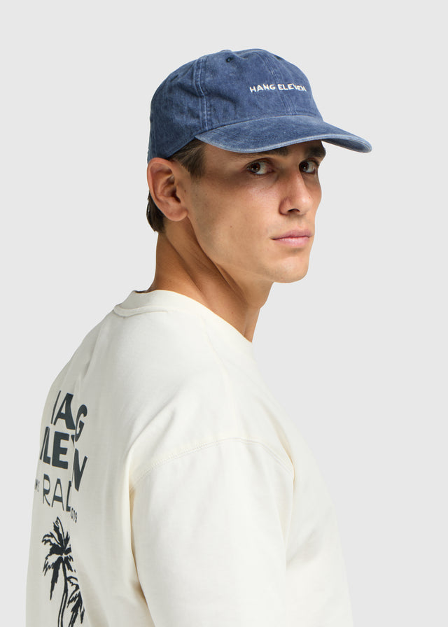 Gewaschene Kappe - Marineblau