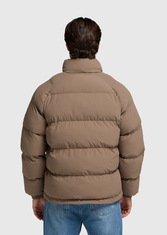 Ribstop Puffer Jacket - Dark Sand
