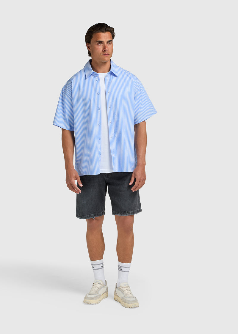 Striped Summer Shirt - Striped Light Blue