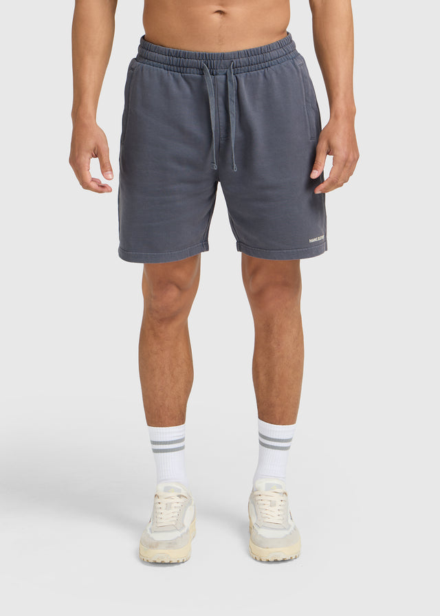 Short de survêtement Washed Essential - Bleu Ardoise
