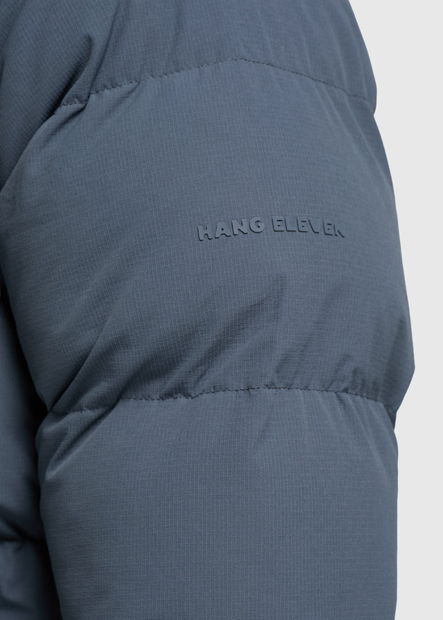 Ribstop Puffer Jacket - Ombre Blue